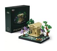 Nifeliz Italian Garden Building Set, a Roman-Inspired Display Model for Home or Office, Thoughtful Gift for Those Who Value Atmosphere and Culture (1,733 PCS, NF10319)
