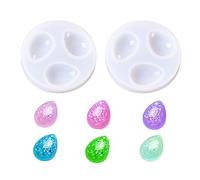 Nifocc 2 Pcs Water Drop Silicone Mold Gem Casting Mold with Hole Jewelry Pendant Resin Moulds for DIY Crafts Necklaces Bracelets Earrings Keychains