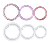 Nifocc Round Silicone Mold Bangle Bracelet Jewelry Casting Mold Resin Epoxy Mould for Jewelry Making Keychain Crafts Decoration Making DIY Crafts Tools - 3 Different Size 3 Pack