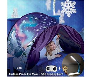 Nifogo Bed Tents for Girls & Boys, Space Themed, Snowflake Pattern, Ages 3+, Unisex Children