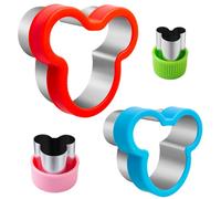 Nifogo Cookie Cutters for Kids, 4 Pieces, Cookie Cutter, Stainless Steel, Mouse