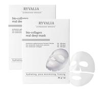 Nifora Bio Collagen Face Mask, Deep Hydration & Firming, Ryvalia Collagen Deep Mask, Overnight Moisturizing Masks, Anti-Aging Facial Treatment Sheet Masks for All Skin Types (2PCS)