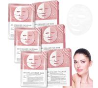 Nifora Bio Collagen Mask, Bio-Collagen Face Real Deep Mask for Firming & Hydrating, Korean Overnight Hydrogel Masks with Hyaluronic Acid, for Improve Skin Elasticity (15Pcs)