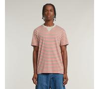 G-STAR Men's Nifous R T T-Shirt, Multicoloured (Dk Brick/Etruscan Red Stripe D25961-c339-h229), XL