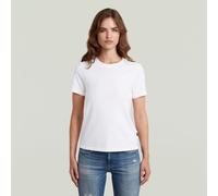 G-star Nifous Short Sleeve V Neck T-shirt White M Women