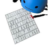 Niftii Alphabet Vinyl Letter Stickers for Helmets, Water-Resistant, Easy to Apply and Remove Self Adhesive White Letter Stickers, Multi-Purpose for DIY & Crafts