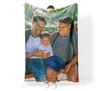 Nifty Gifty Personalised Blanket | Cosy Fleece Blanket | Personalised Blankets for Adults Using Your Photo | Custom Blanket Perfect For Any Occasion | Unique Photo Blanket For Family & Friends