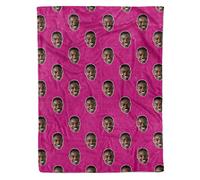 Nifty Gifty Personalised Blanket Featuring Your Face | Create Your Own Personalised Photo Blanket | Upload Your Favourite Photo For The Perfect Fleece Blanket | Unique Personalised Gifts (HOT PINK)