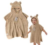 NIFTYY Hooded Baby Poncho Bath Towel, Soft & Super Absorbent Cute Pattern for Newborn 0-6 Years, Toddler Robe for Beach Swimming or After Bath (rabbit)