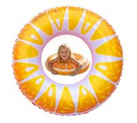 NIFTYY Swimming Rings for Kids Adults - Orange Swim Tube, Inflatable Pool Floats, Rubber Ring for Swimming, Beach & Pool Party Supplies