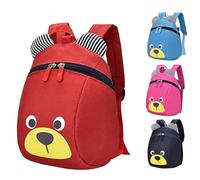 NIFTYY Toddler Anti-Lost Backpack with Leash, Cute Bear Animal Harness Backpack, Safety Child Backpack for Baby Boys Girls 1-4 Years, Lightweight Travel Bag (red)