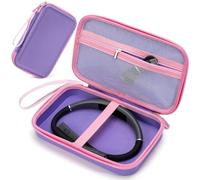 NIFUYOP Case for Glocusent Vekkia LITOM LEDGLE TAKKUI TSINGREE Reading Light, Neck Book Light Carrying Box for Reading in Bed, LED Booklight Storage with Pocket for USB Cable (Case Only)- Purple