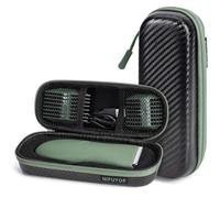 NIFUYOP Case for Meridian Shaver, Electric Razor Travel Box for Meridian Trimmer Accessories with Shockproof Foam, Waterproof Storage Bag for MANSPOT Groin Hair Trimmer without Dock, Black