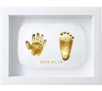 Nifyto Baby Handprint Footprint Ornament Keepsake Maker Kit, Baby Nursery Memory Art Kit, Baby Shower Gifts, Xmas Gifts, Precious Moment for Newborn,Baby Boy/Girl, Personalized Baby Prints(8'')
