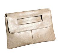 NIGEDU Women Handbags Leather Female Clutch Handbag Messenger Bag Large Solid High Capacity, Khaki, L