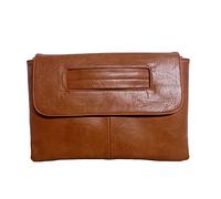 NIGEDU Women's Large Clutch, Brown