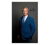 Nigel Farage Autograph Signed A4 Photo Print