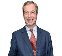 Nigel Farage (Red Tie) Half Body Buddy Cutout