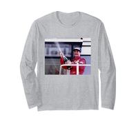 Nigel Mansell Motor Racing Driver at British GP 1989 Long Sleeve T-Shirt
