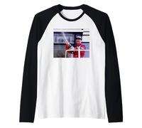 Nigel Mansell Motor Racing Driver At British GP 1989 Raglan Baseball Tee