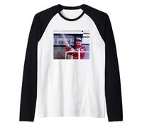 Nigel Mansell Motor Racing Driver at British GP 1989 Raglan Baseball Tee
