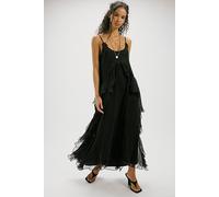 Nigel Preston Floating Angel Chiffon Maxi Dress at Free People in Black, Size: Small - female