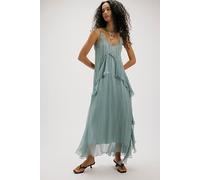 Nigel Preston Floating Angel Chiffon Maxi Dress at Free People in Stormy Sea, Size: XS - female