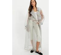Nigel Preston Organza Trench Jacket at Free People in Light Blue, Size: Large - female