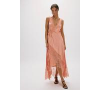 Nigel Preston Soho Wrap Midi Dress at Free People in Brandied Melon, Size: Medium - female