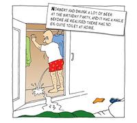 Nigel Quiney Funny Male Greeting Card Suitable for Birthday - No En-Suite - For Him - Norbert & Val Range