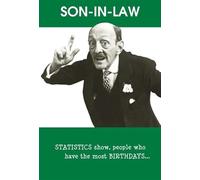 Nigel Quiney Funny Son-In-Law Birthday Card - Statistics Show... - Foil Finish - Eco-Friendly & Recyclable