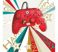 Nigel Quiney Gaming Controller Birthday Greeting Card, Red Design - from the Pizazz Range
