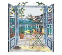 Nigel Quiney Mediterranean Balcony Birthday Greeting Card