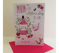 Nigel Quiney Mum Let Mother's Day Be Gin Card - Gin Cocktail Flowers
