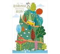 Nigel Quiney Retirement Card (NQ-HS599) - Happy Place Camper - Foil Finish - Congratulations/Good Luck Card for Him/Her