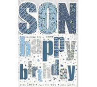 Nigel Quiney Son Birthday Card - Holographic Text with Foil Details - Eco-Friendly and Recyclable