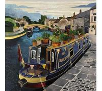Nigel Quiney The Bluebell Narrowboat Canal Greeting Card