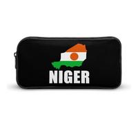 Niger Flag Map Cosmetic Bag Makeup Organizer Pencil Case Large Capacity Pouch for Travel