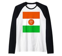 Niger Flag Nigerien Heart Proud Heritage National Day Raglan Baseball Tee