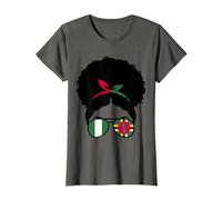 Nigeria and Dominica Mix Afro Hair Nigerian Dominican Roots T-Shirt