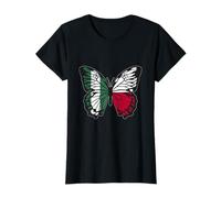 Nigeria and Poland Mix Butterfly Half Nigerian half Polish T-Shirt