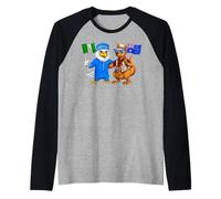 Nigeria Australia Flag Nigerian Roots Australian Heritage Raglan Baseball Tee