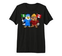 Nigeria Canada Flag Nigerian Roots Canadian Heritage Premium T-Shirt