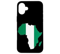 Nigeria Flag Africa Continent Silhouette Gift for Nigerians Case for iPhone 16 Plus