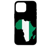 Nigeria Flag Africa Continent Silhouette Gift for Nigerians Case for iPhone 16 Pro Max