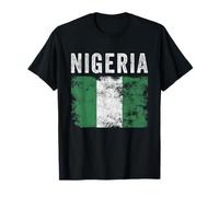 Nigeria Flag Distressed - Men Women Kids - Nigerian Flag T-Shirt