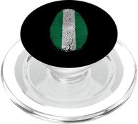 Nigeria Flag Fingerprint It is in my DNA Gift for Nigerians PopSockets PopGrip for MagSafe