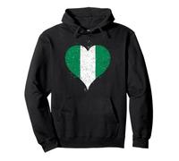 Nigeria Flag for Nigerian Pride or Proud Nigerians Roots Pullover Hoodie