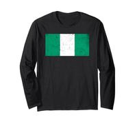 Nigeria Flag Graphic for Men, Women, Kids Long Sleeve T-Shirt