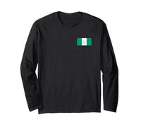 Nigeria Flag Graphic for Men, Women, Kids Long Sleeve T-Shirt